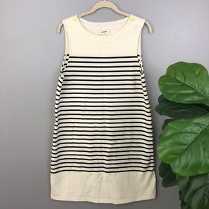 Anthro AlliHop Sailor Striped Black White Dress M